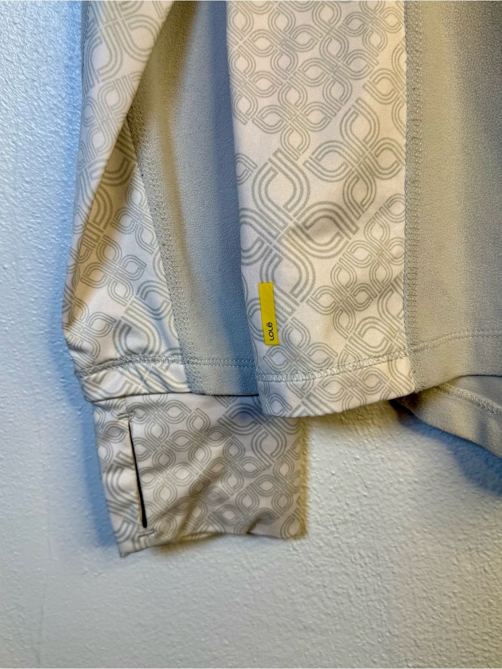 Lole Women’s Light Gray Quarter-Zip Pullover Top Size XL - Picture 7 of 16
